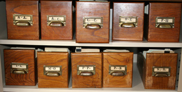 Vista general del antiguo fichero de Herbario